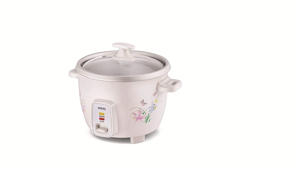 USHA MC-3710 Electric Rice Cooker  (1 L, Multicolor) - 500 Watts, WHITE, 2 YEAR